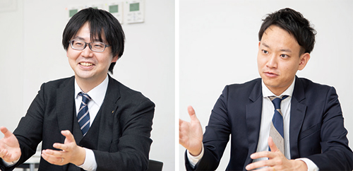 株式会社内田洋行 永山 達也様(左)、五十嵐 裕之様(右)