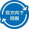 双方向で同期
